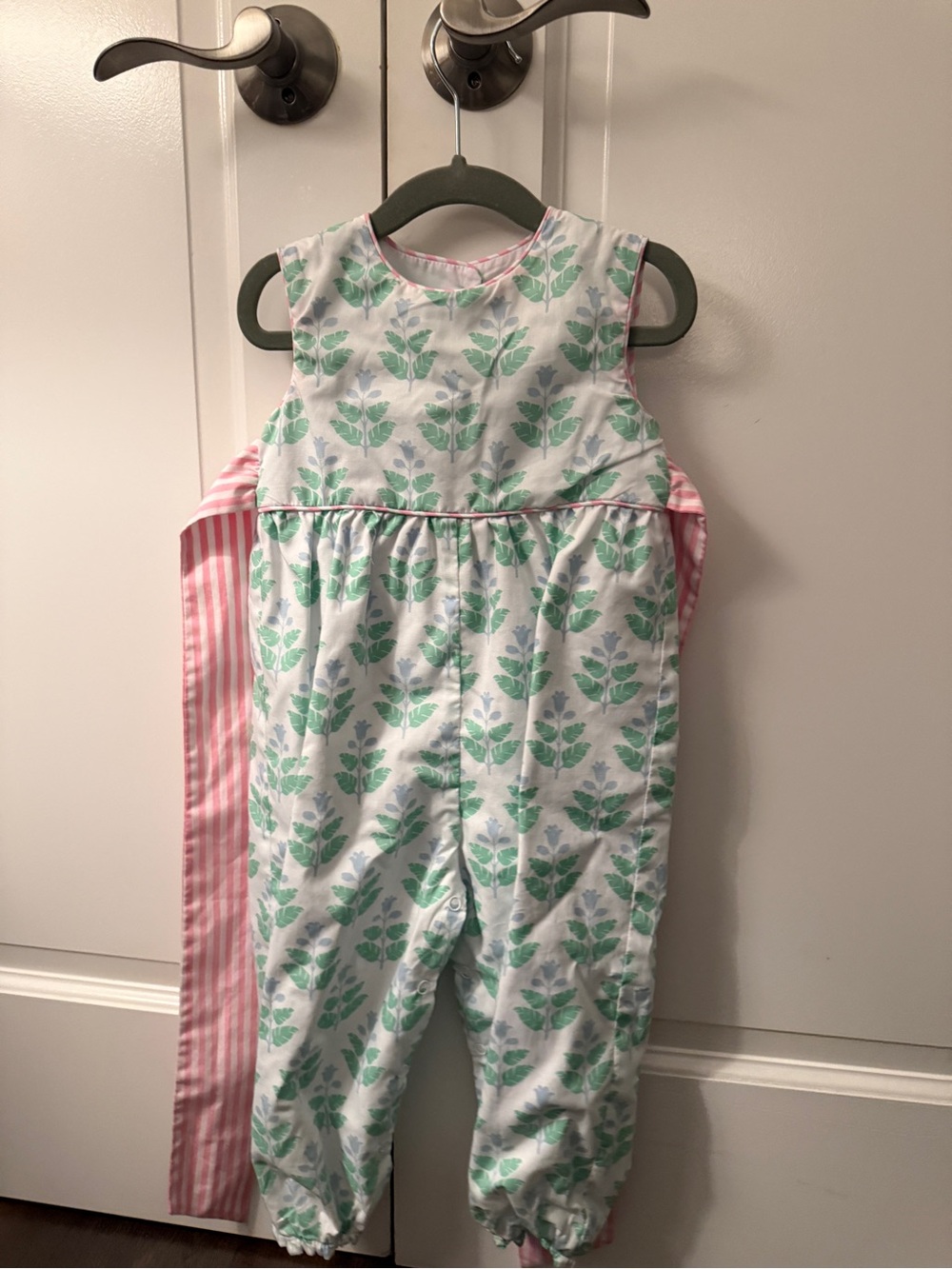 The Beaufort Bonnet Company Sleeveless Floral Sleep Sack - Pink & Green